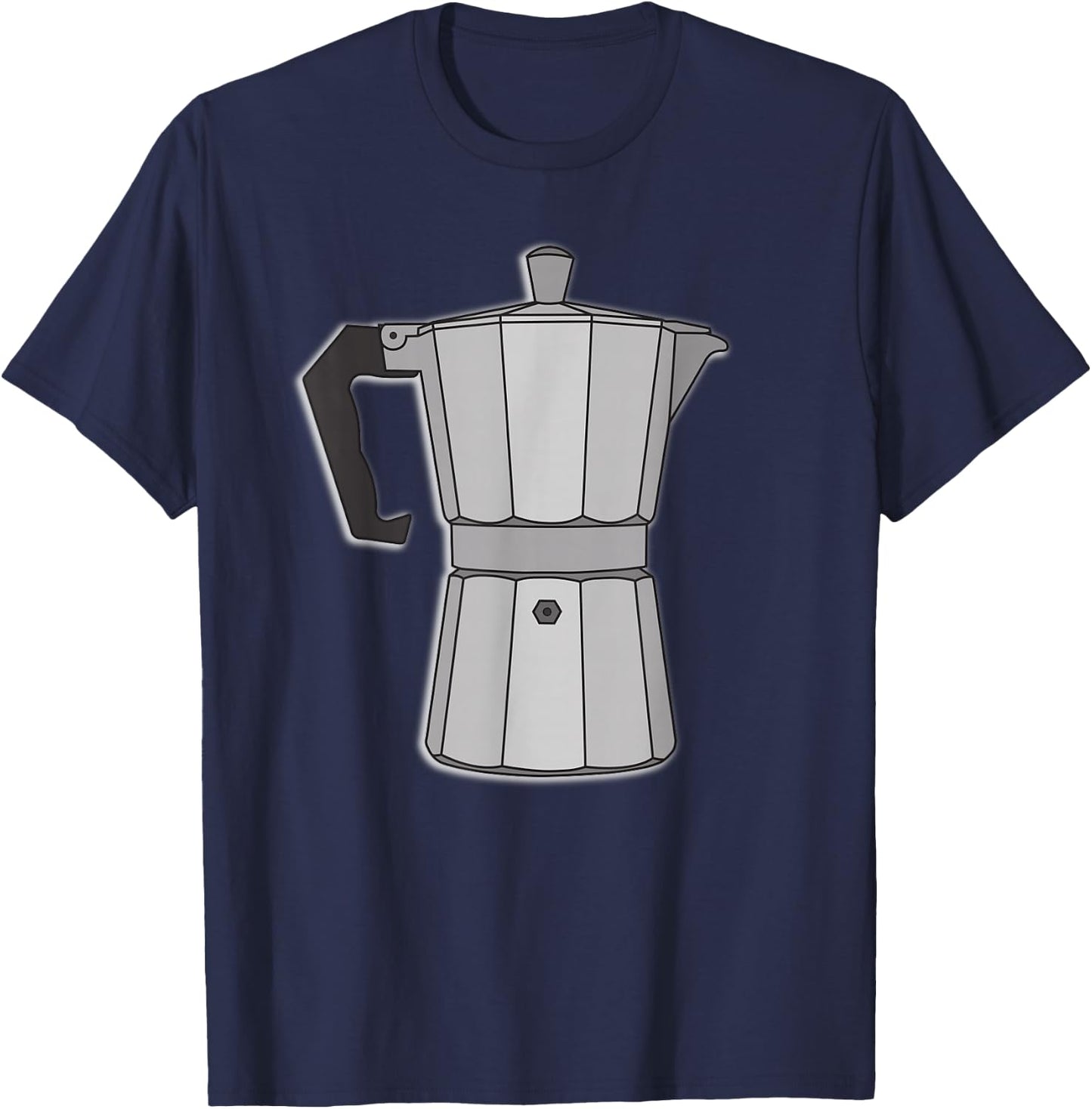 Retro Vintage Old School Espresso Coffee Maker Pot T-Shirt - T-Shirt | Navy