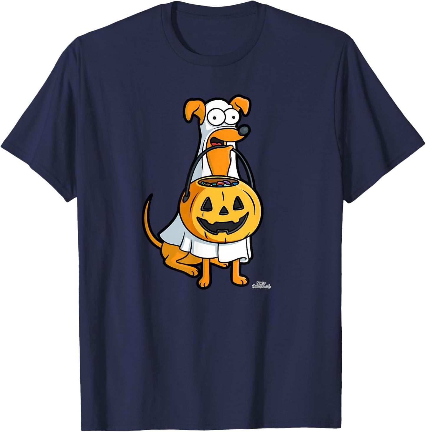 The Simpsons Santa's Little Helper Halloween T-Shirt - T-Shirt | Navy