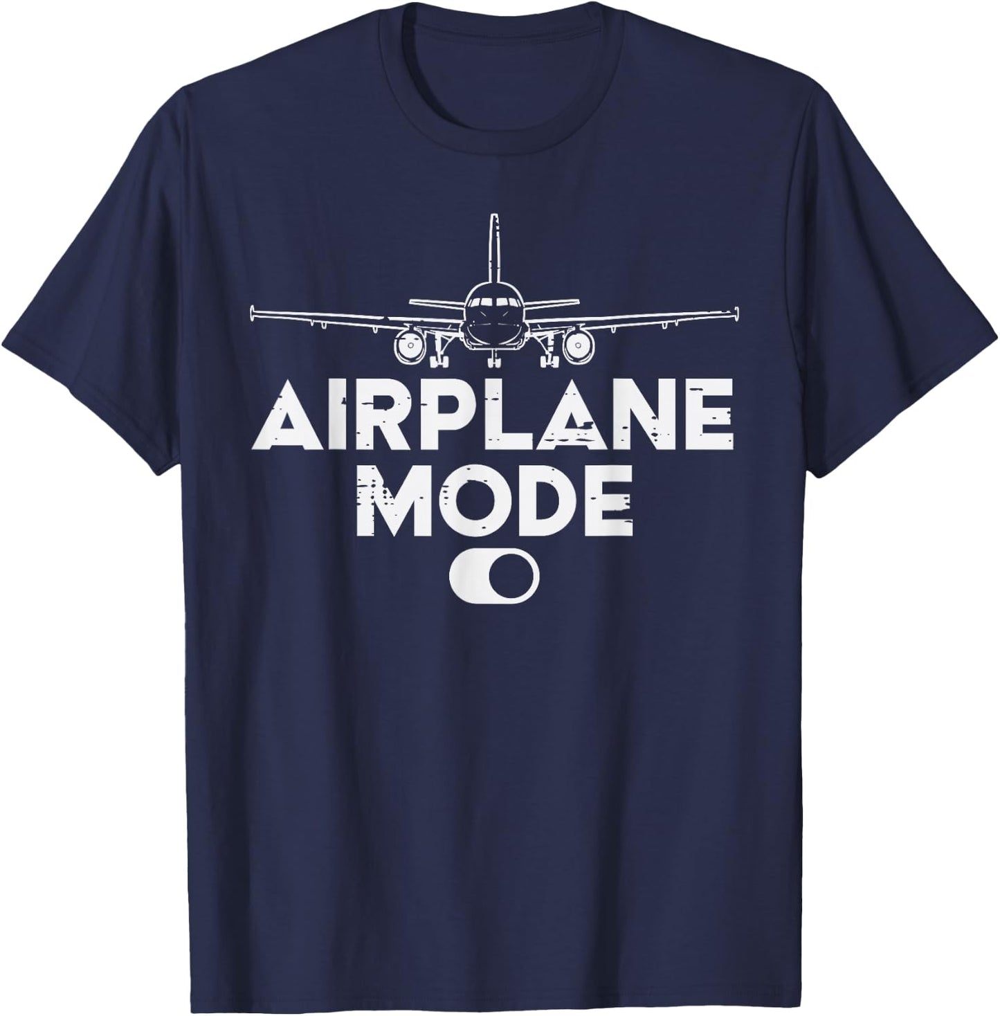 Pilot Airplane Mode On Funny Aviation Aviator Men Women Kids T-Shirt - T-Shirt | Navy