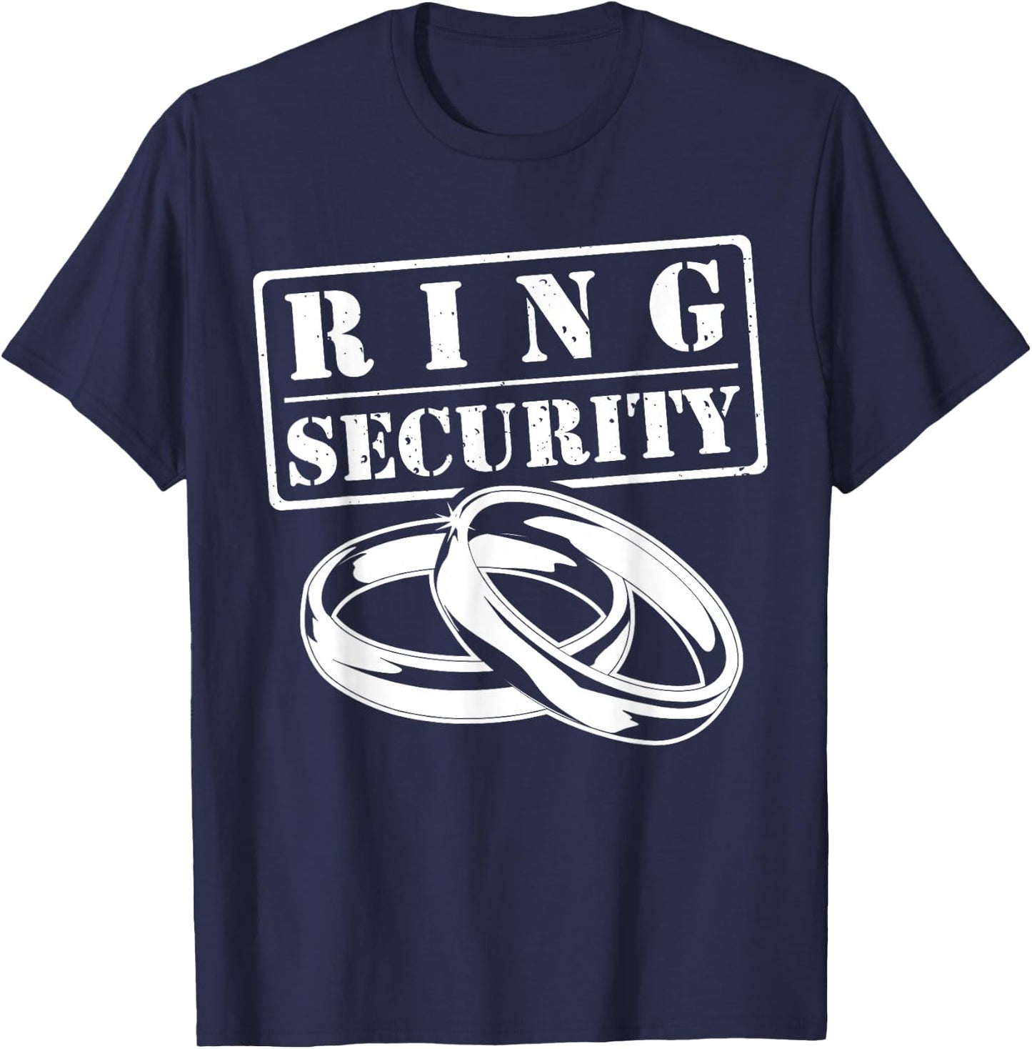 Ring Security - Wedding Ring Design Boys Shirt T-Shirt - T-Shirt | Navy