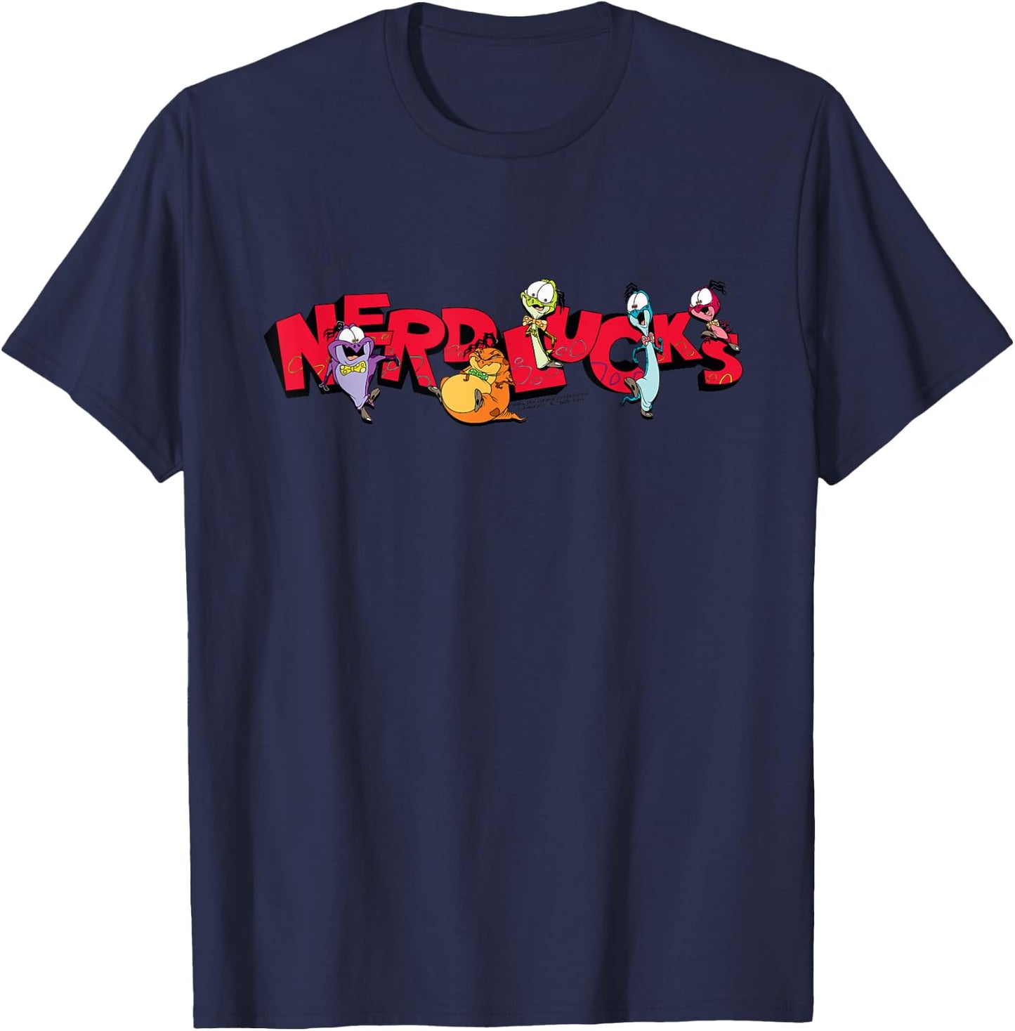 Space Jam Nerdlucks Nerds T-Shirt - T-Shirt | Navy