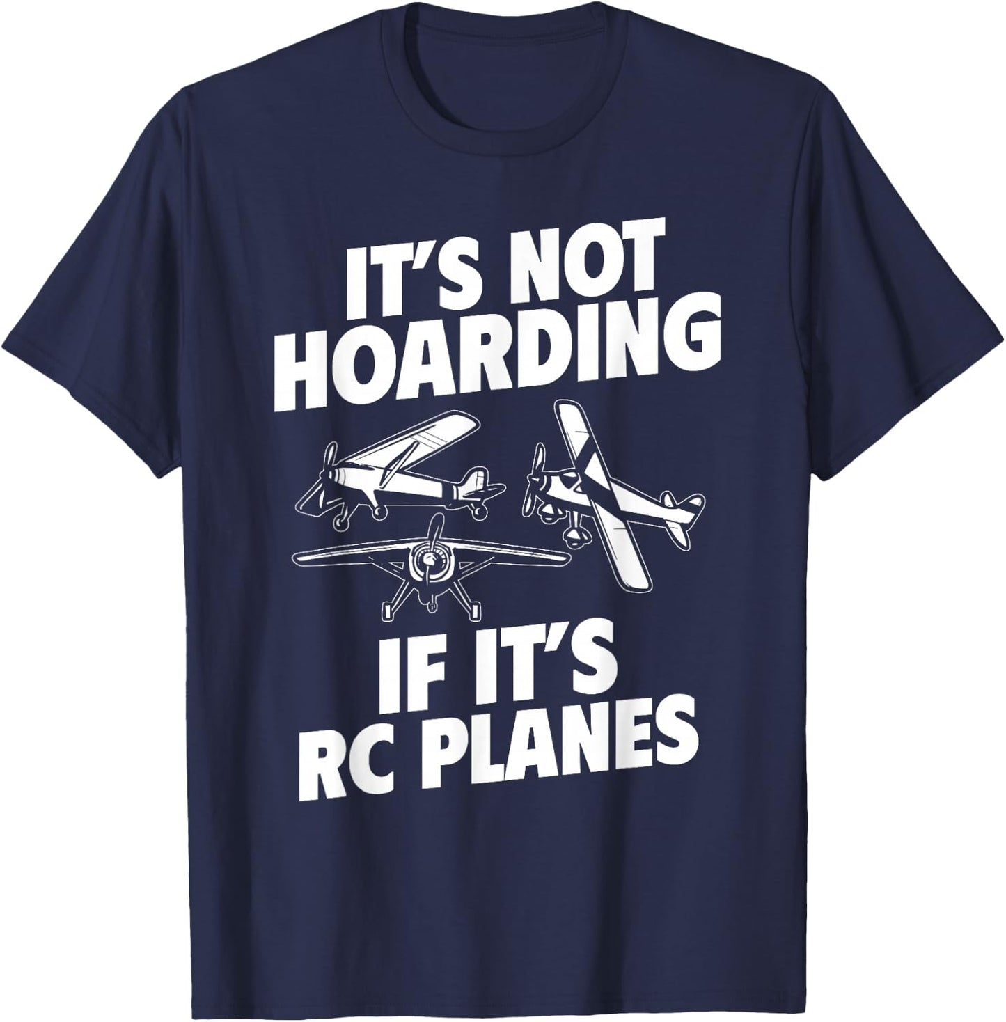 Remote Controlled Aeroplane Model Plane T-Shirt - T-Shirt | Navy