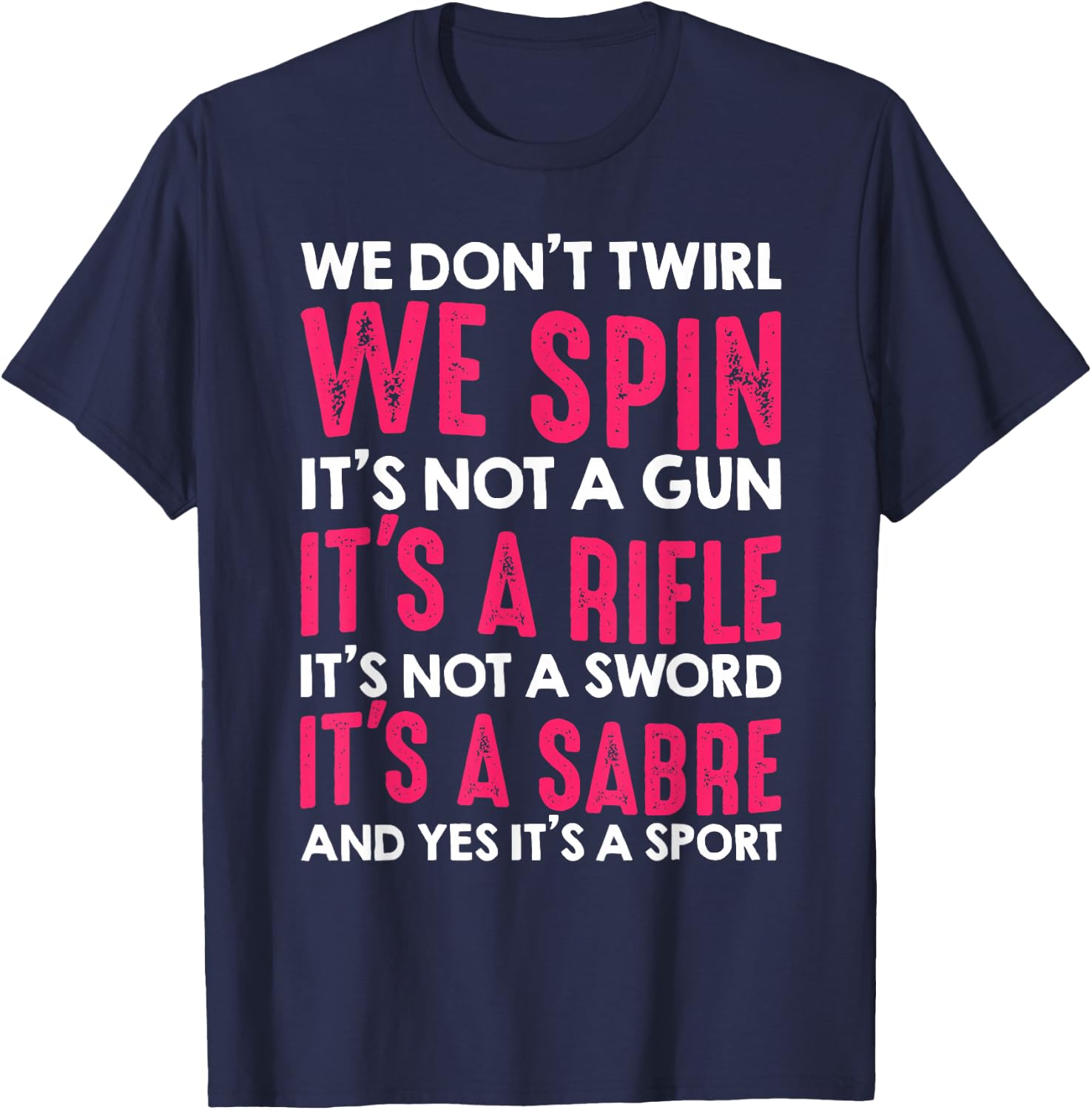 Funny Color Guard Design Women Marching Band Member T-Shirt - T-Shirt | Navy