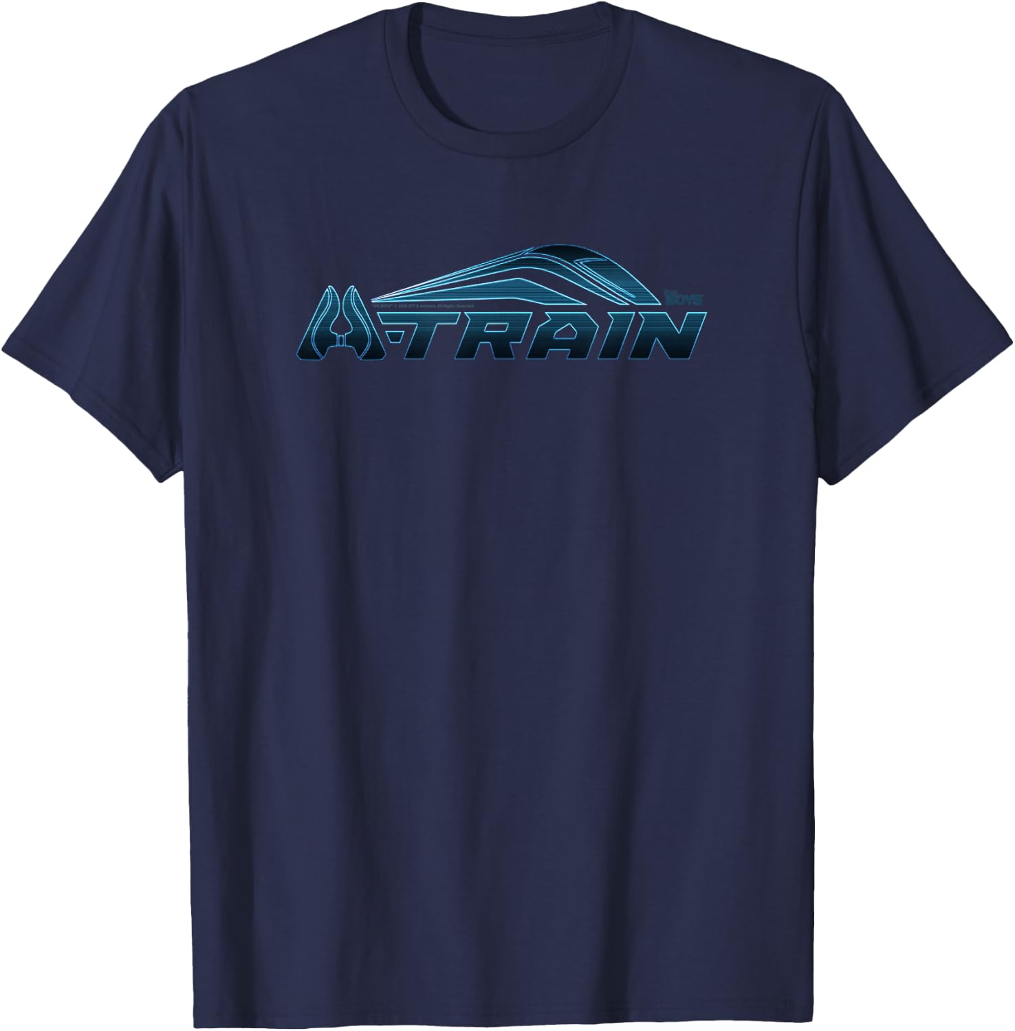The Boys A-Train Logo Superhero TV Show T-Shirt - T-Shirt | Navy