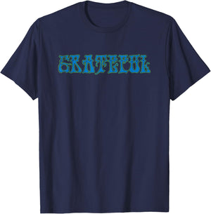 GRATEFUL l Vintage Retro Good Vibes Jam T-Shirt - T-Shirt | Navy