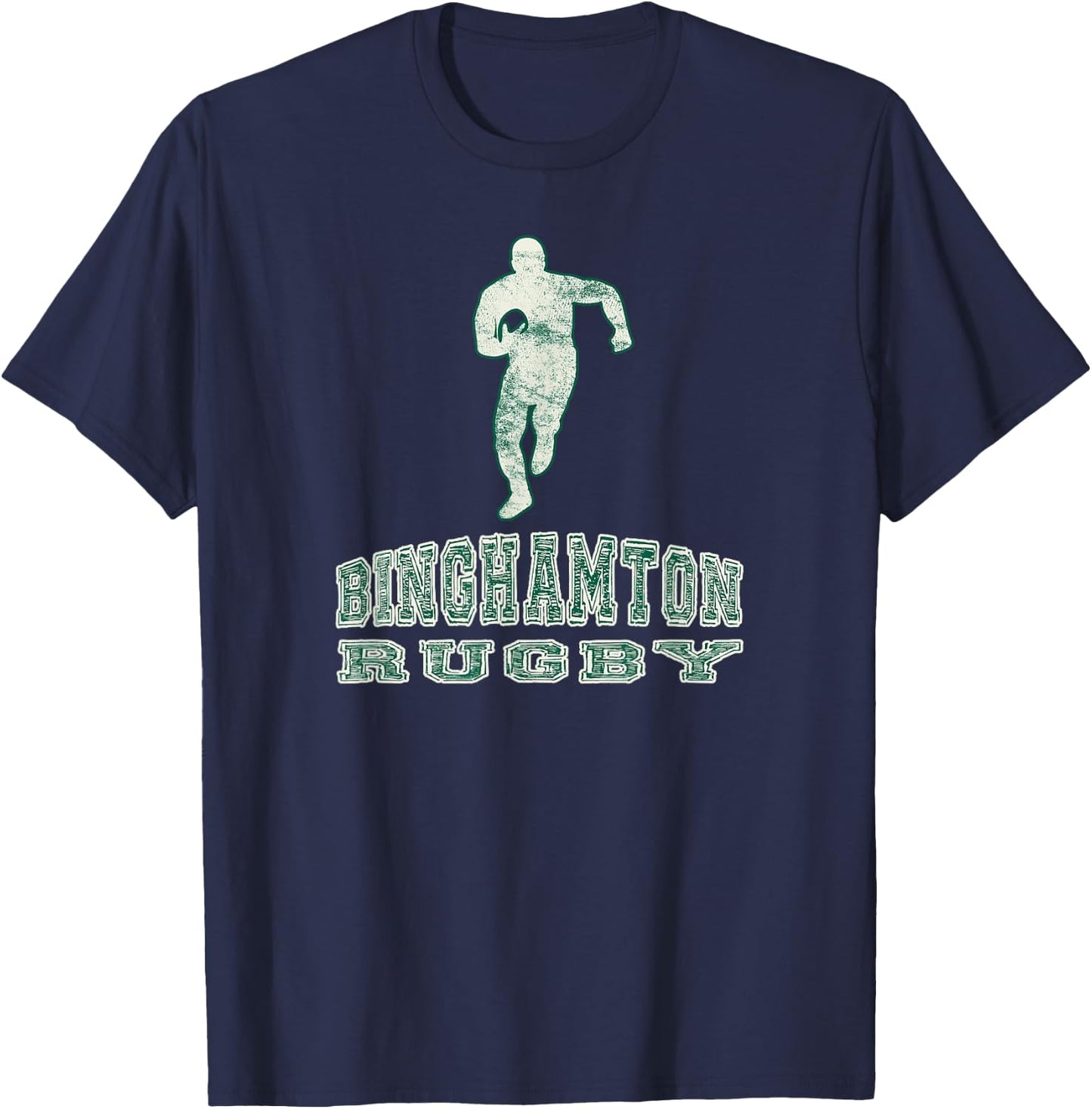 Vintage Binghamton Rugby Shirt T-Shirt - T-Shirt | Navy