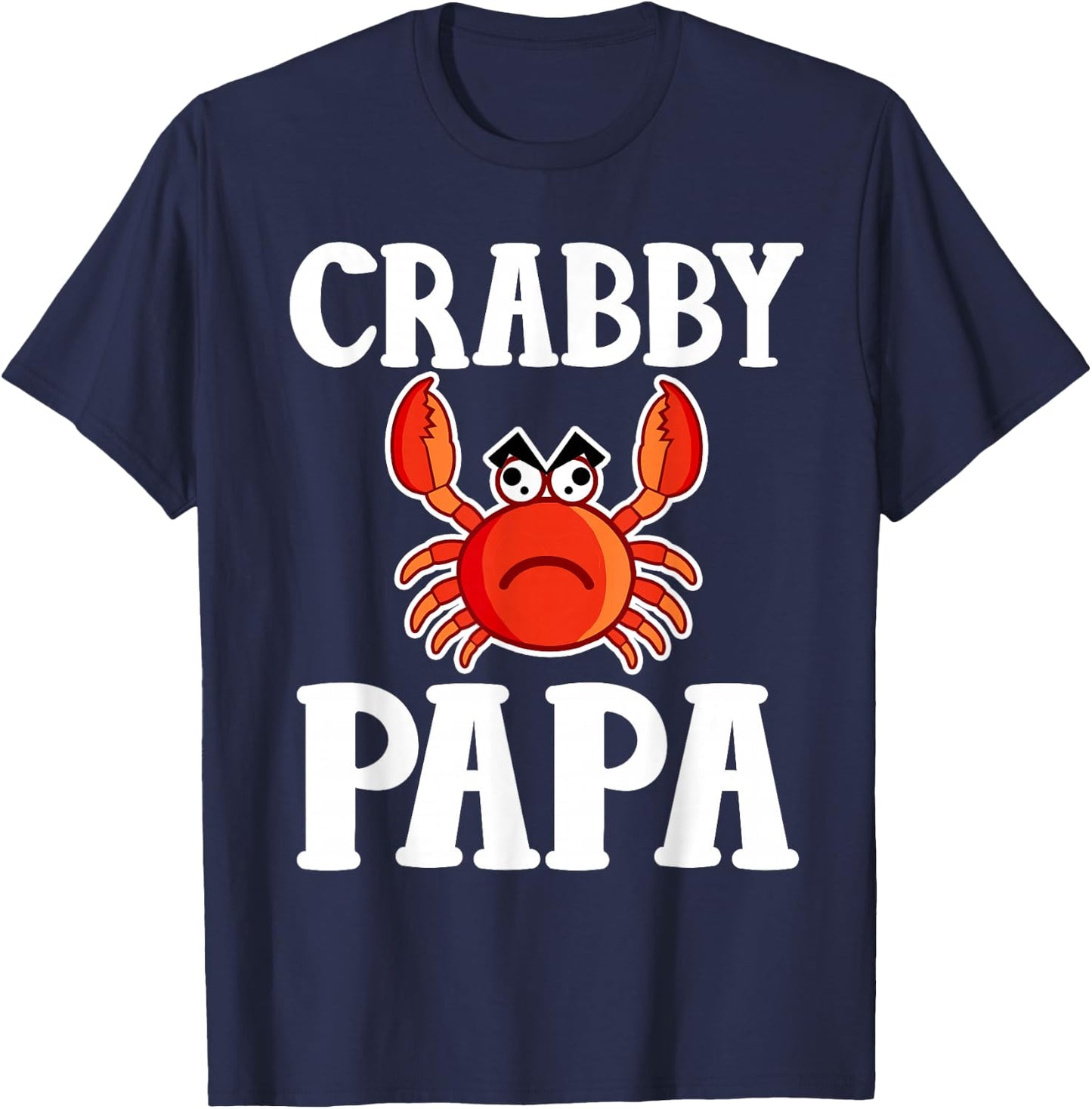 Cute Crabby Papa T-Shirt - T-Shirt | Navy