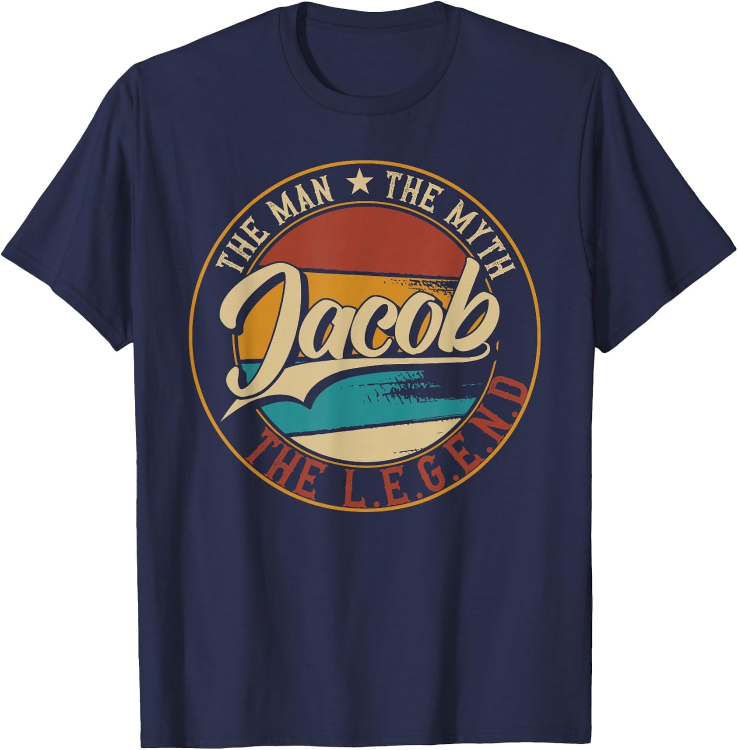 Jacob The man the myth the legend T-Shirt - T-Shirt | Navy