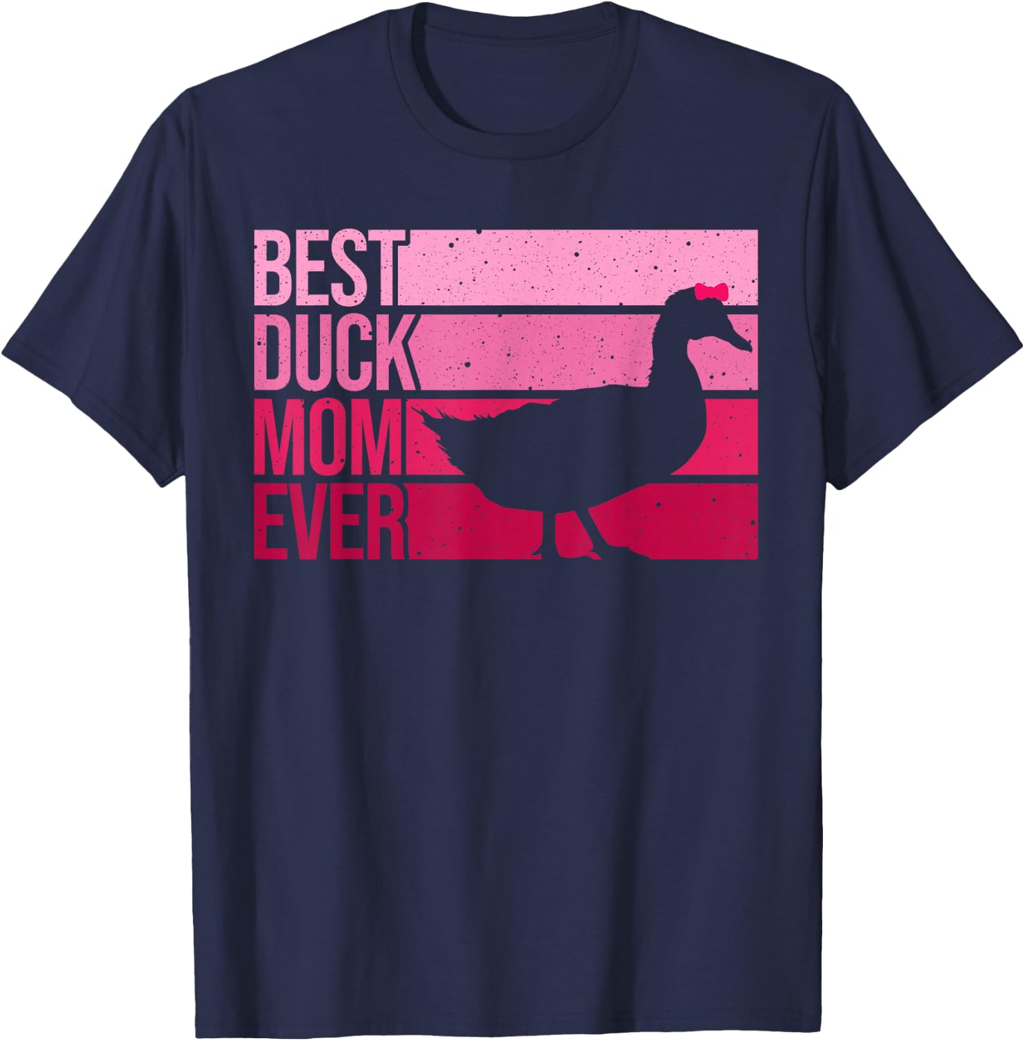 Funny Duck Mom Art Girls Mother's Day Duck Lovers T-Shirt - T-Shirt | Navy