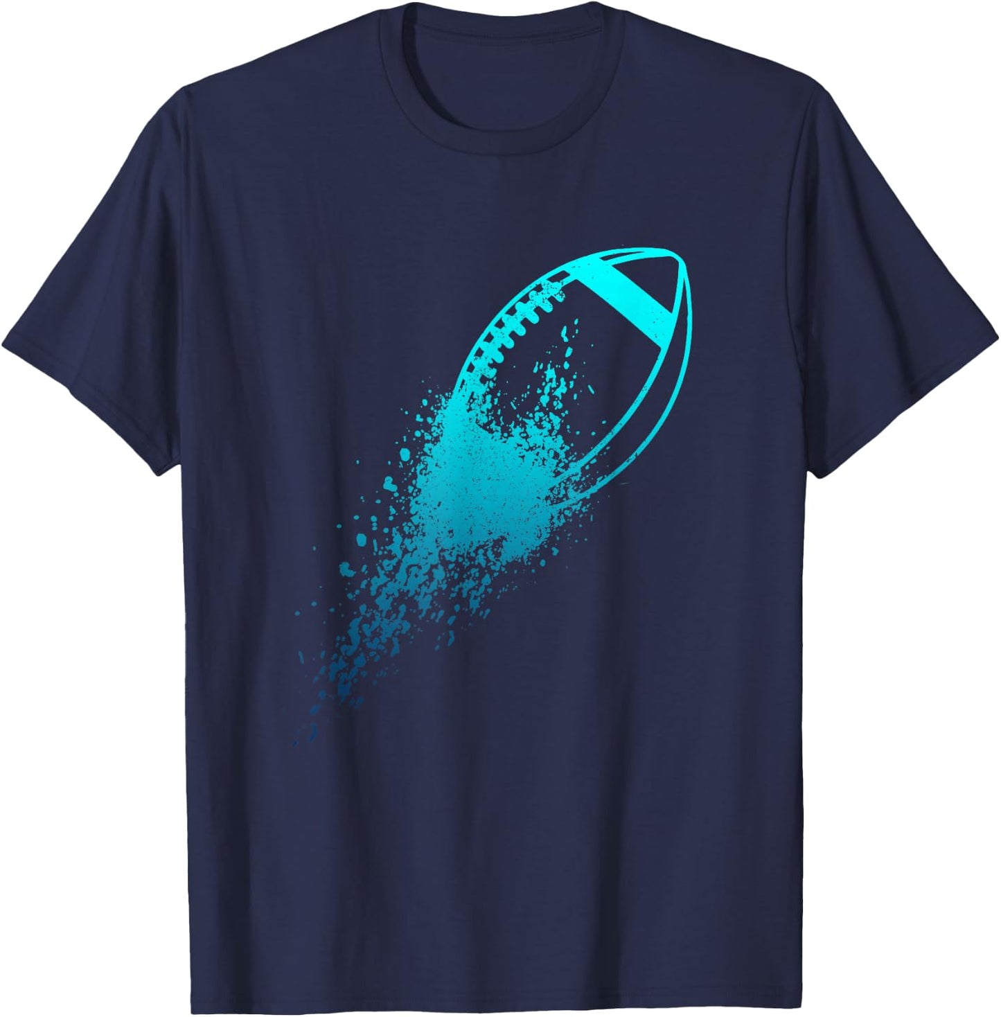 Football Quarterback Lineman Vintage Football Player T-Shirt - T-Shirt | Navy
