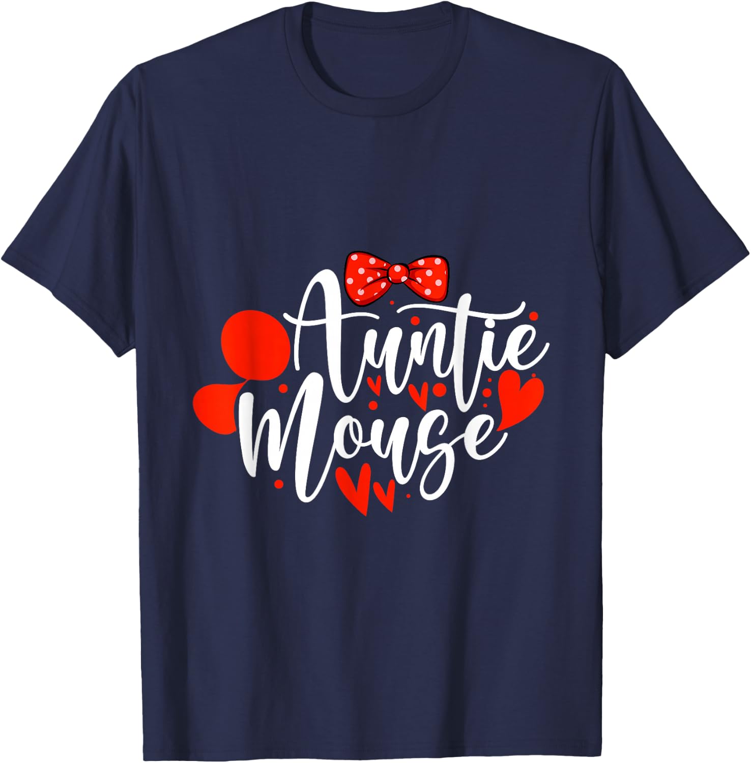 Aunt Mouse Owner Funny Mouse & Rat Mice T-Shirt - T-Shirt | Navy