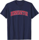 Bennington Vermont VT Vintage Sports Design Red Design T-Shirt - T-Shirt | Navy
