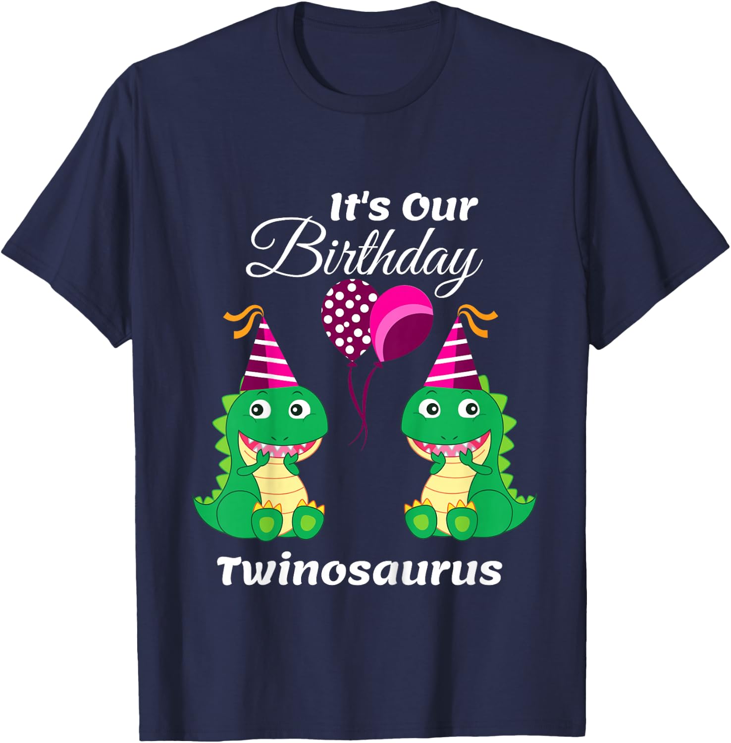 Funny Twin Sisters Birthday, Toddler 1st 2nd 3rd 4th 5th T-Shirt - T-Shirt | Navy