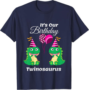 Funny Twin Sisters Birthday, Toddler 1st 2nd 3rd 4th 5th T-Shirt - T-Shirt | Navy