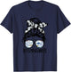 ROV Cute Messy Bun Fishing Wife Husband Fishman T-Shirt - T-Shirt | Navy
