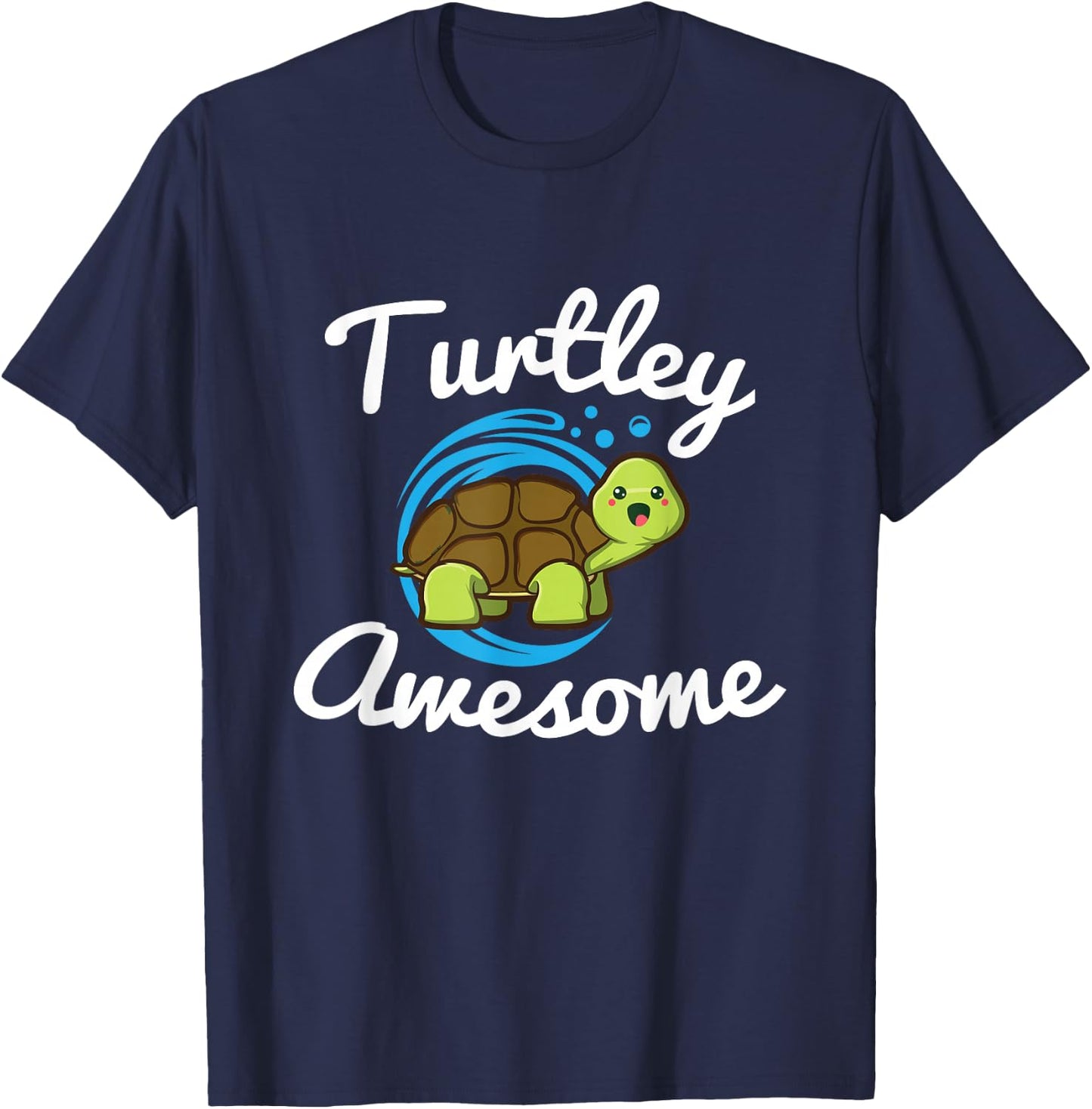 Turtley Awesome Tortoise Sea Animal Funny Gift T-Shirt - T-Shirt | Navy