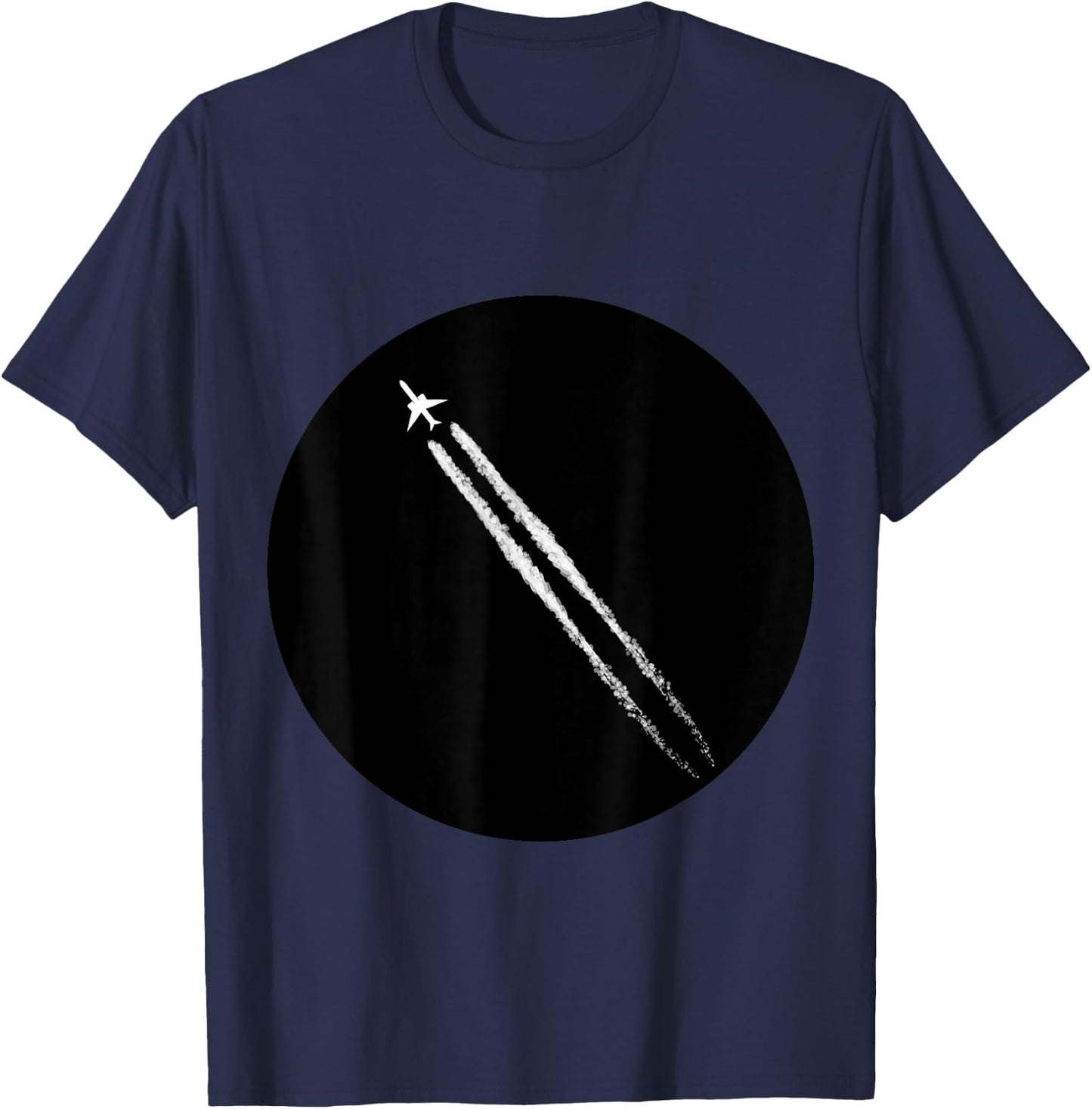 Jet Smoke Retro Aircraft Fighter Jet Airplane Gift T-Shirt - T-Shirt | Navy