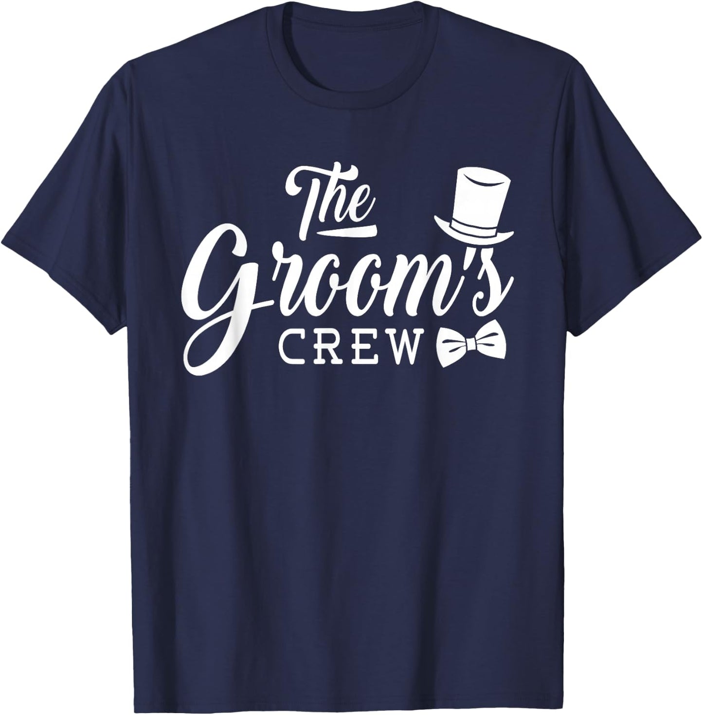 Groom's Crew - Bachelor Party Stag Groomsmen Getaway Wedding T-Shirt - T-Shirt | Navy