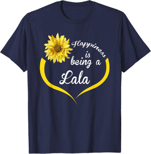 Lala Gift: Happiness Is Being A Lala T-Shirt - T-Shirt | Navy