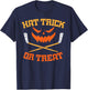 Hat Trick Or Treat Ice Hockey Halloween Boy Men Player Coach T-Shirt - T-Shirt | Navy