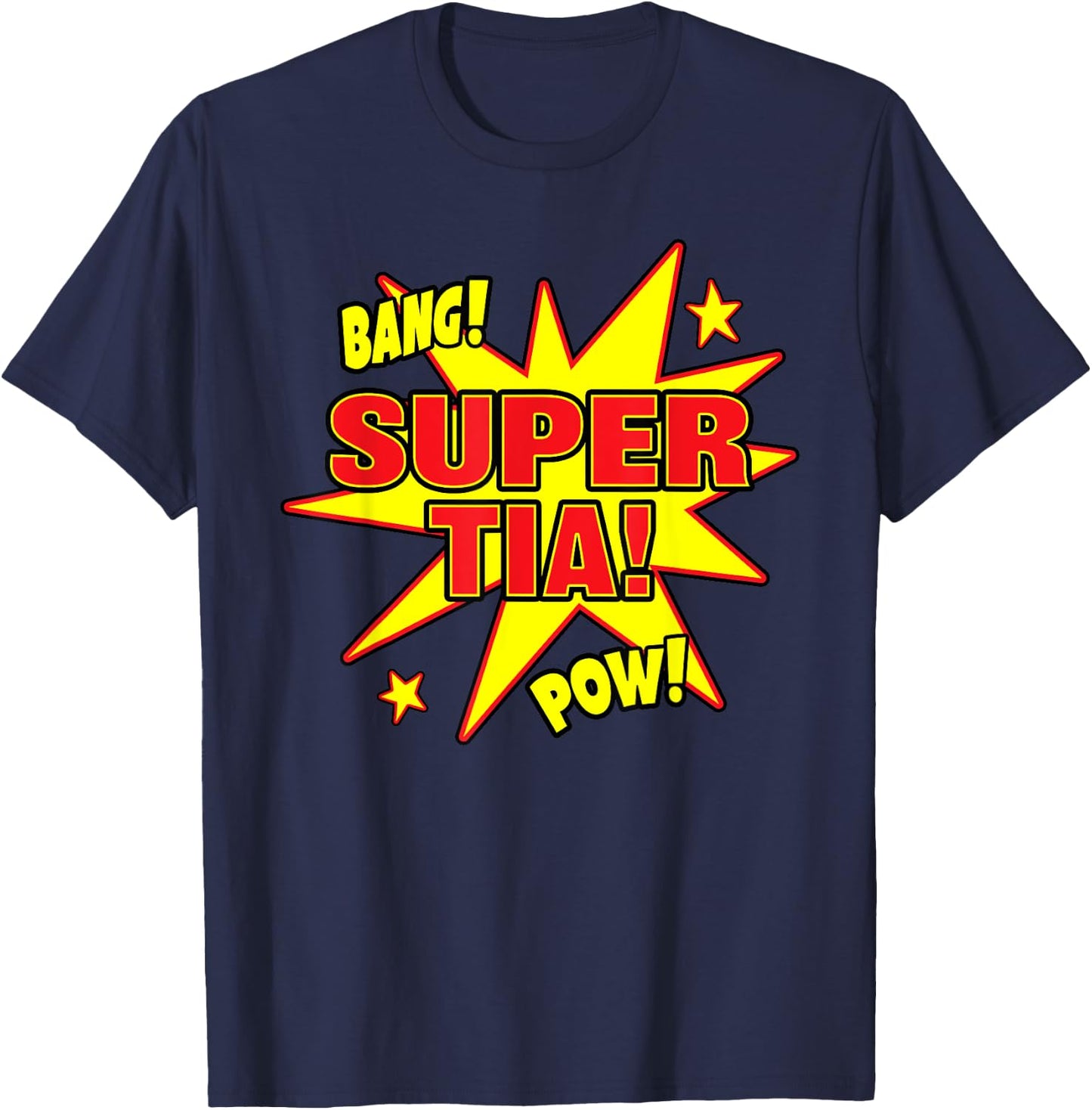 Super Tia Super Power Spanish Mexican Aunt Gift T-Shirt - T-Shirt | Navy