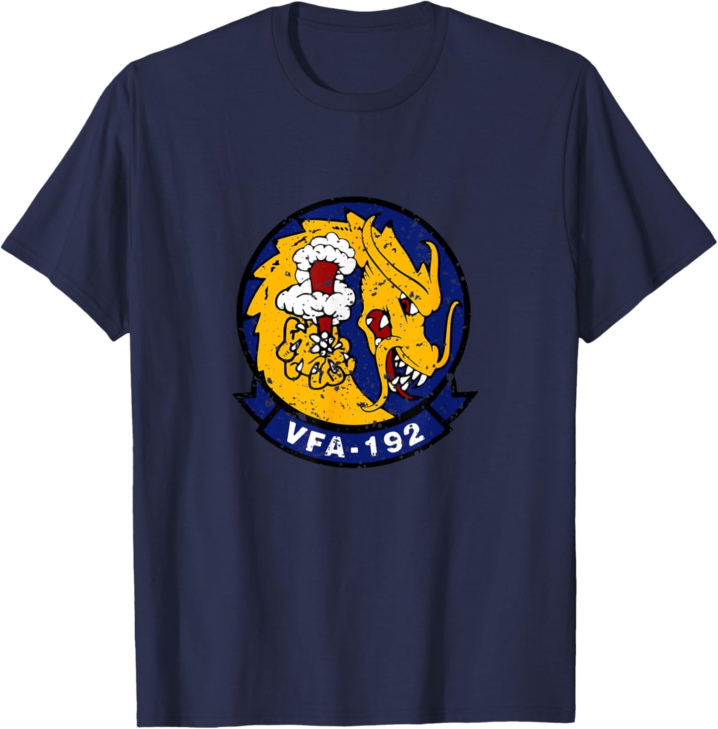 VFA-192 World Famous Golden Dragons Vintage Veteran Day Xmas T-Shirt - T-Shirt | Navy