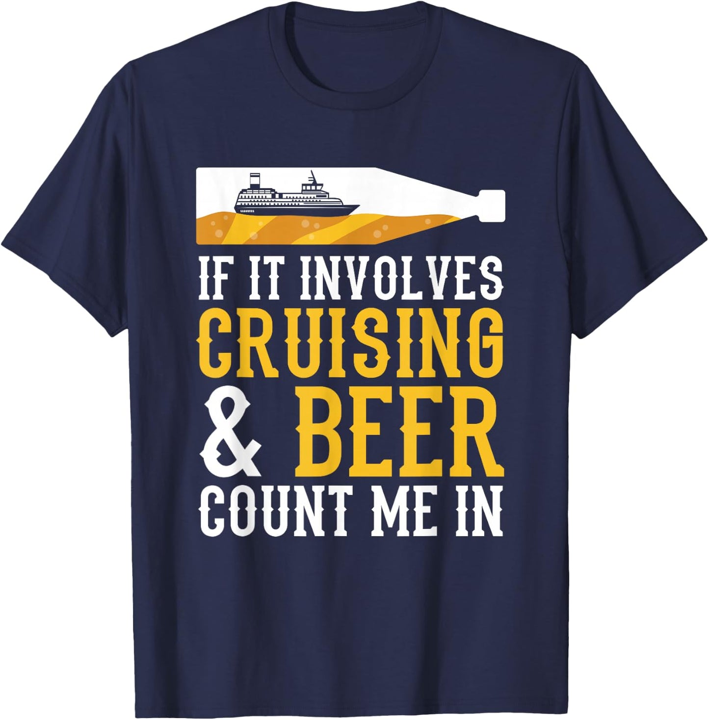 Cruising & Beer Cruise T-Shirt - T-Shirt | Navy