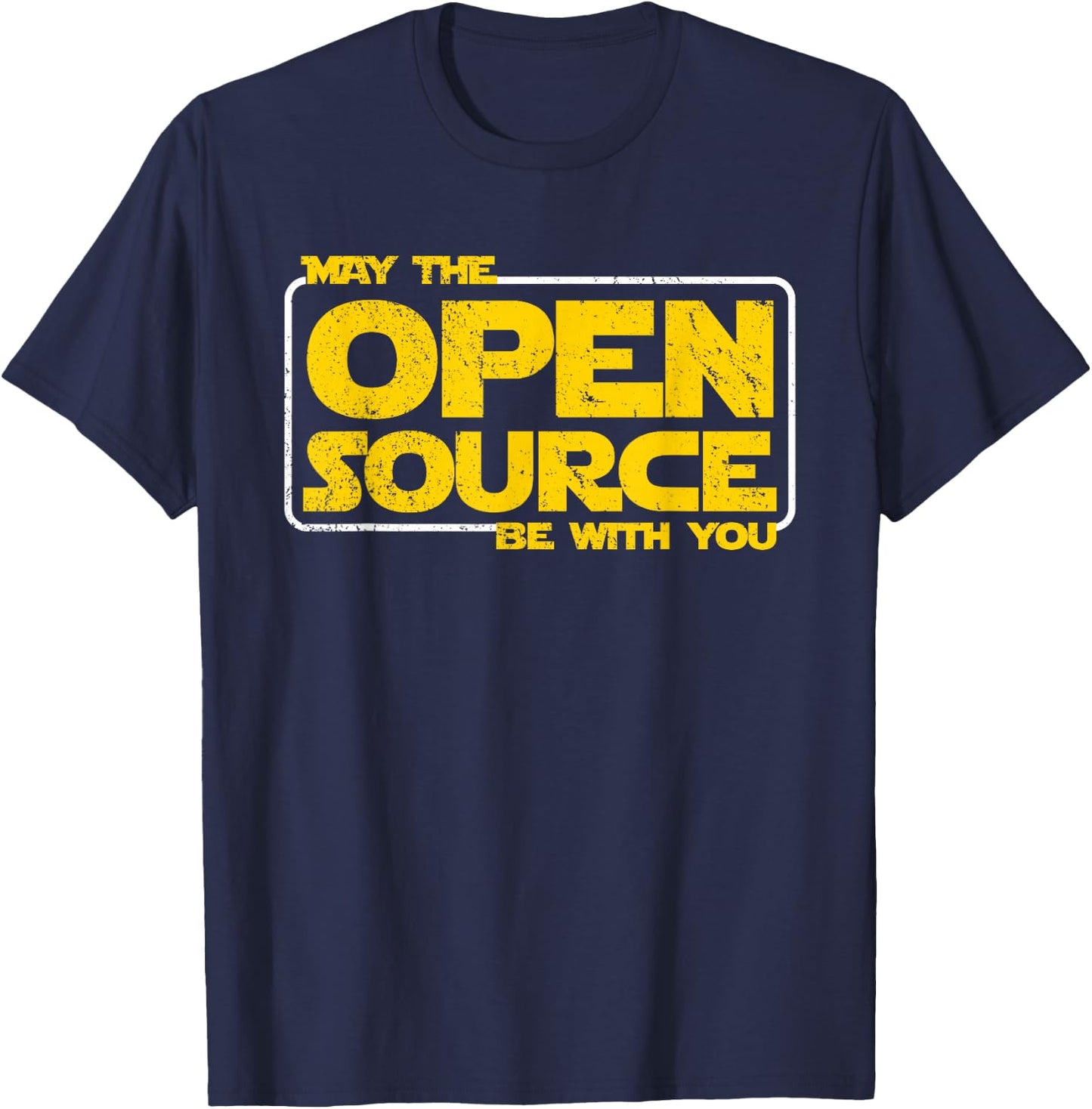 Opensource Linux Programmer Coding Computer Tech Humor T-Shirt - T-Shirt | Navy