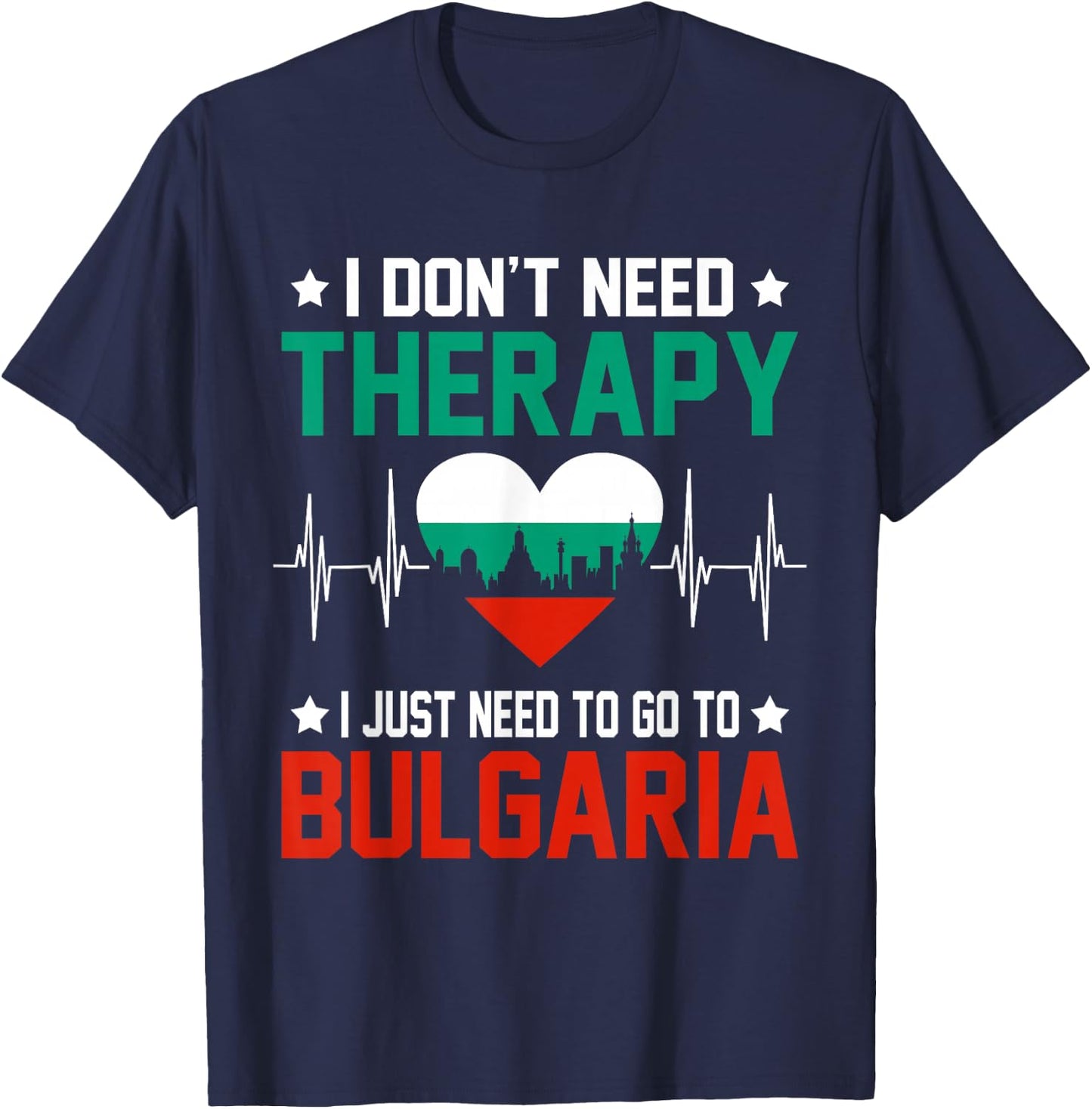 Funny Bulgaria Flag Roots Bulgaria Bulgarian T-Shirt - T-Shirt | Navy