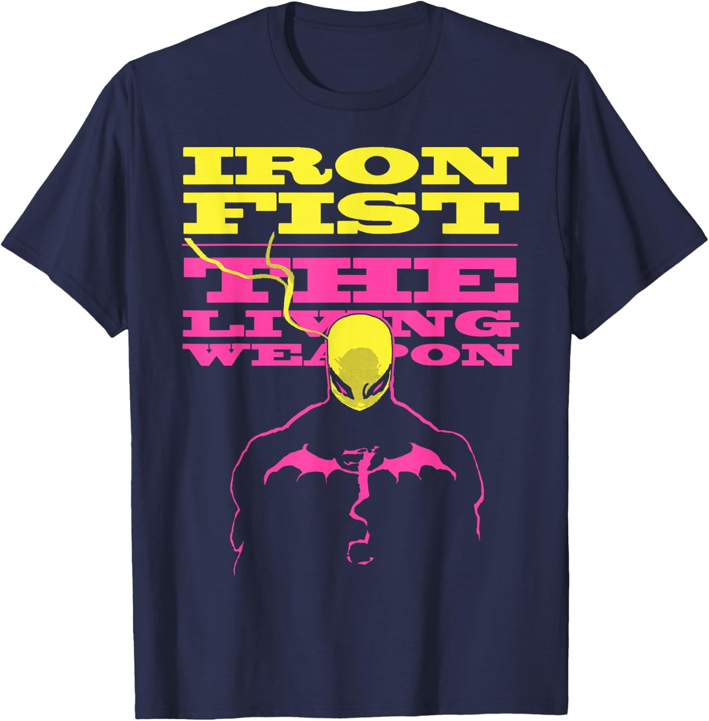 Marvel Iron Fist The Living Weapon Graphic T-Shirt - T-Shirt | Navy