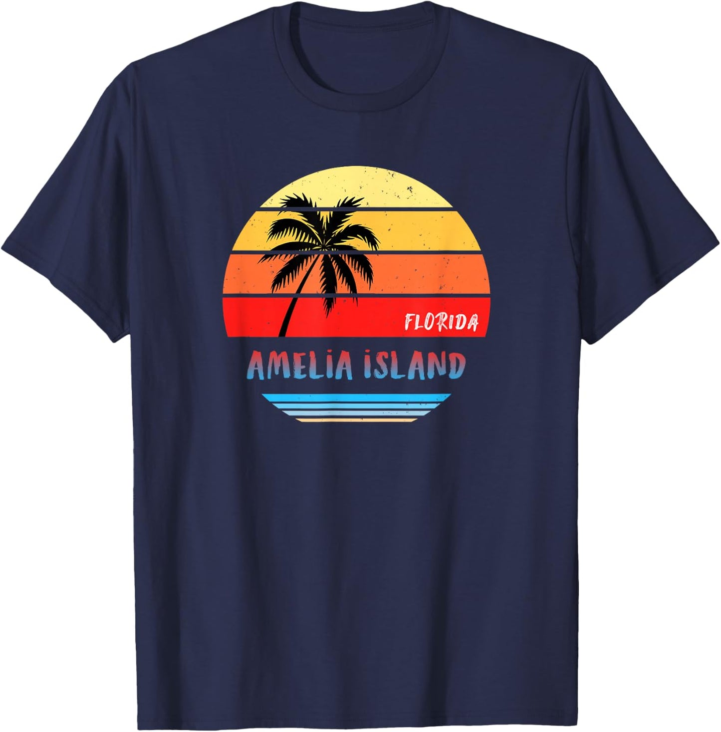 Amelia Island Shirt | Amelia Island Florida T-Shirt - T-Shirt | Navy