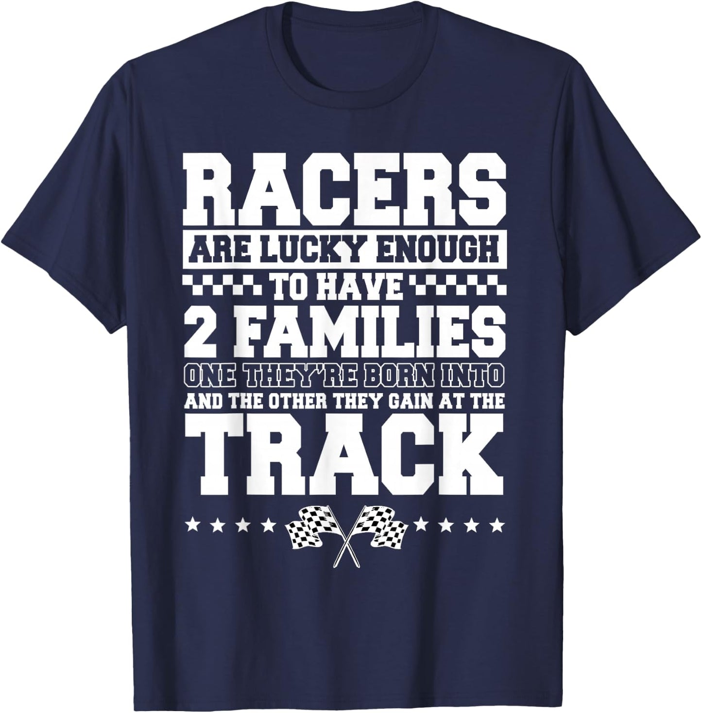 Dirt Track Racing Automobile Race Bike Car Racers Motocross Small T-Shirt - T-Shirt | Navy