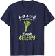 Just A Girl Who Loves Celery T-Shirt - T-Shirt | Navy