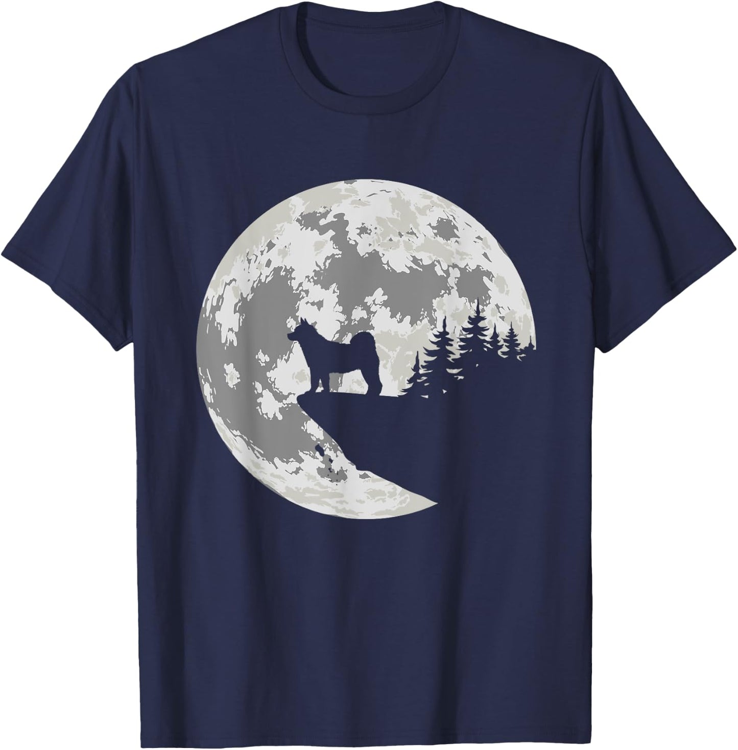 AKITA Dog Halloween Design Apparel Women Kids T-Shirt - T-Shirt | Navy