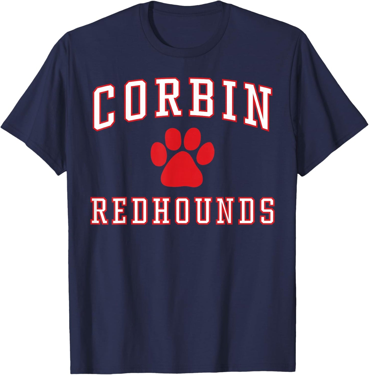 Corbin High School Redhounds C1 T-Shirt - T-Shirt | Navy
