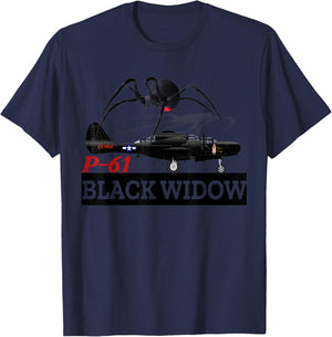 Great Aviation . P-61 Black Widow. Awesome ! T-Shirt - T-Shirt | Navy