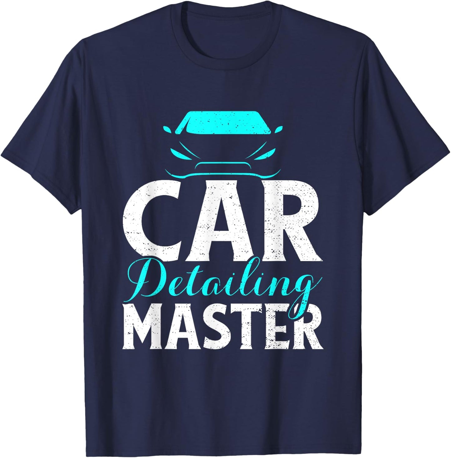 Funny Retro Vintage Auto Repair Car Detailing Master T-Shirt - T-Shirt | Navy