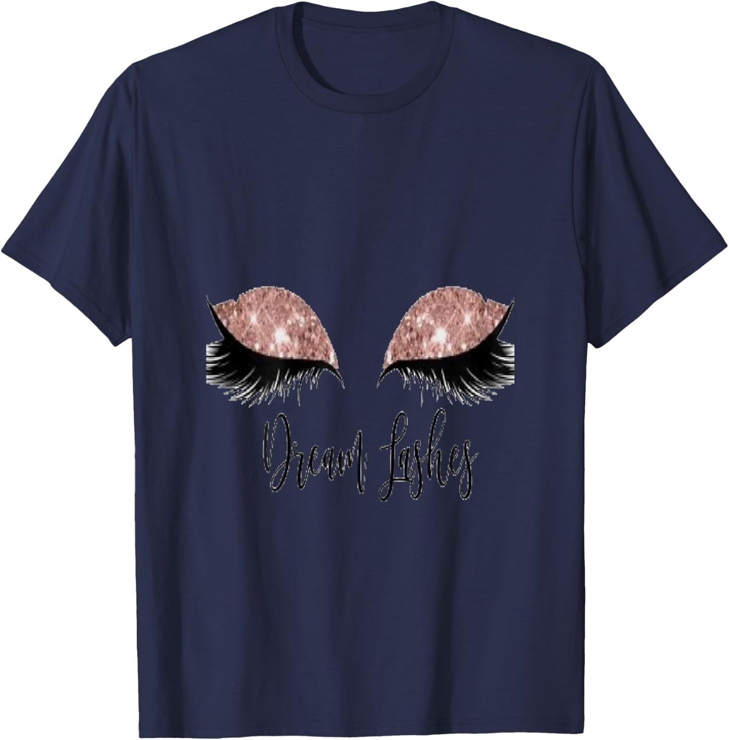 Cute Eyelashes (lash Slayer) T-Shirt - T-Shirt | Navy