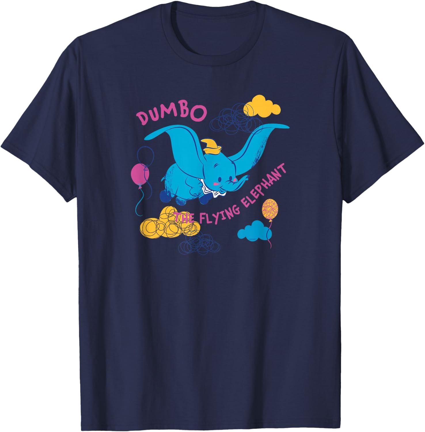 Disney Classic Dumbo the Flying Elephant T-Shirt - T-Shirt | Navy