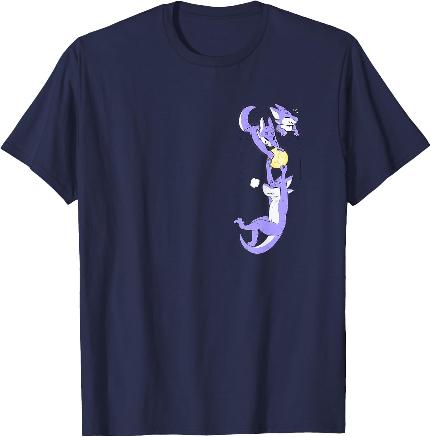 Pocket Goblins (Purple) T-Shirt - T-Shirt | Navy