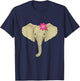 Elephant Gift Girlfriend Women Men Elephants Elefant T-Shirt - T-Shirt | Navy