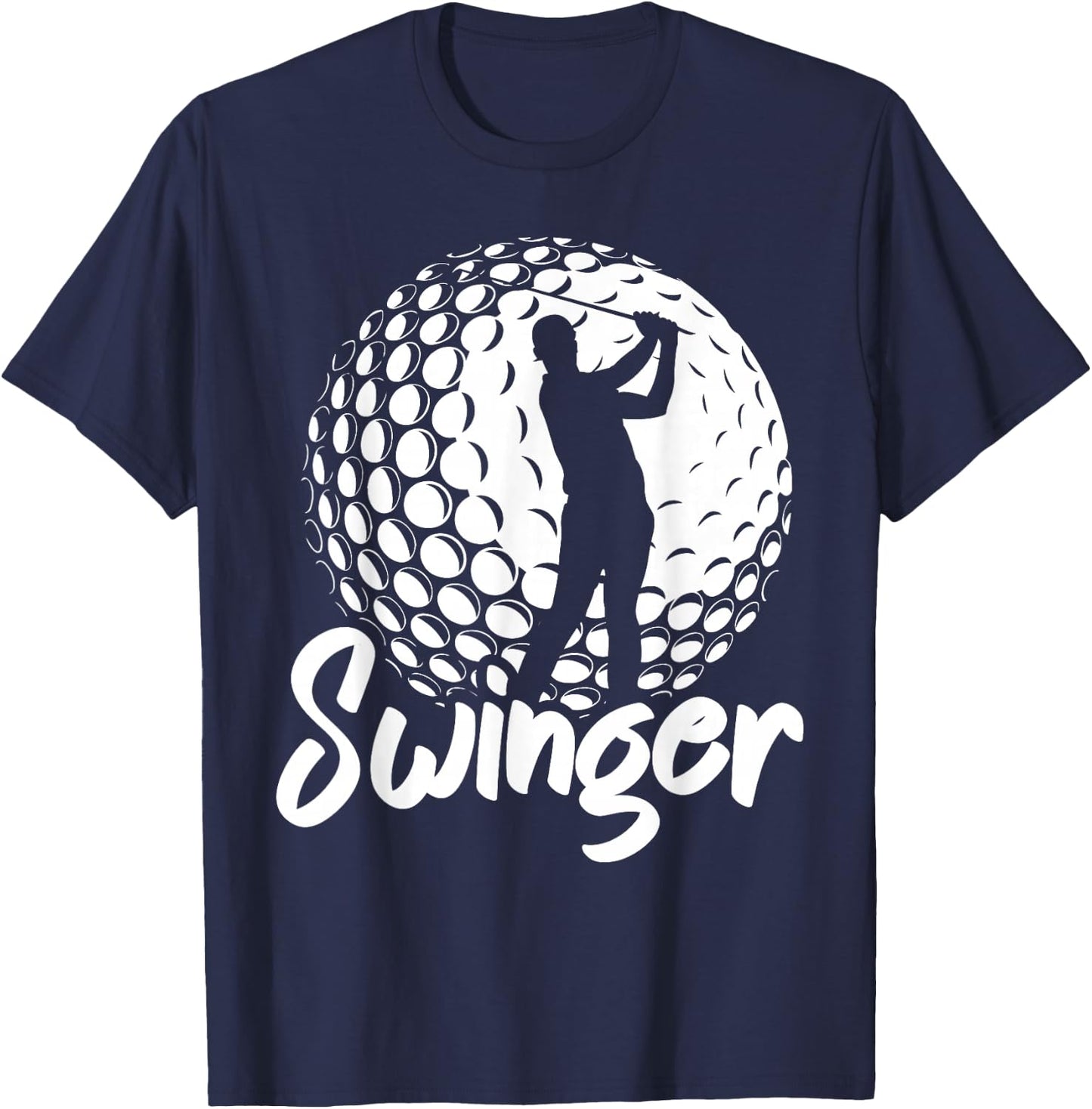 Swinger Golfer Golf T-Shirt - T-Shirt | Navy