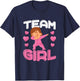 Cute Team Girl Gender Reveal Dabbing White Baby It's A Girl T-Shirt - T-Shirt | Navy