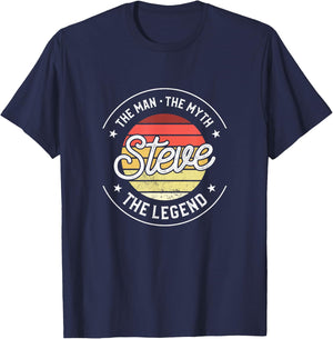 Steve The Man The Myth The Legend T-Shirt - T-Shirt | Navy