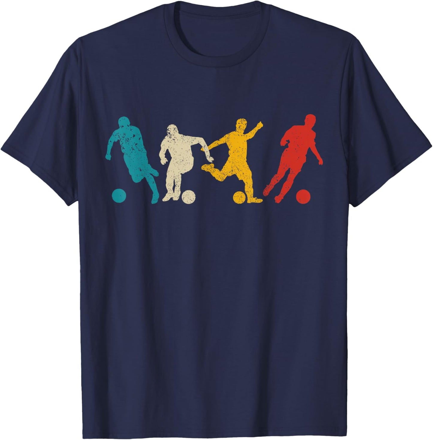 Soccer Player Coach Sports Men Boys Girls Soccer T-Shirt - T-Shirt | Navy