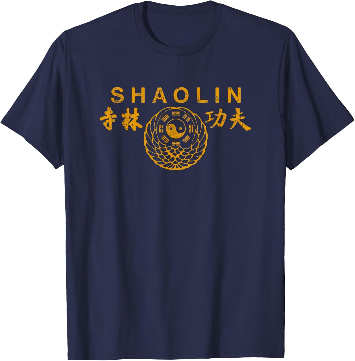 Shaolin Kung Fu Chinese Martial Arts T-Shirt - T-Shirt | Navy