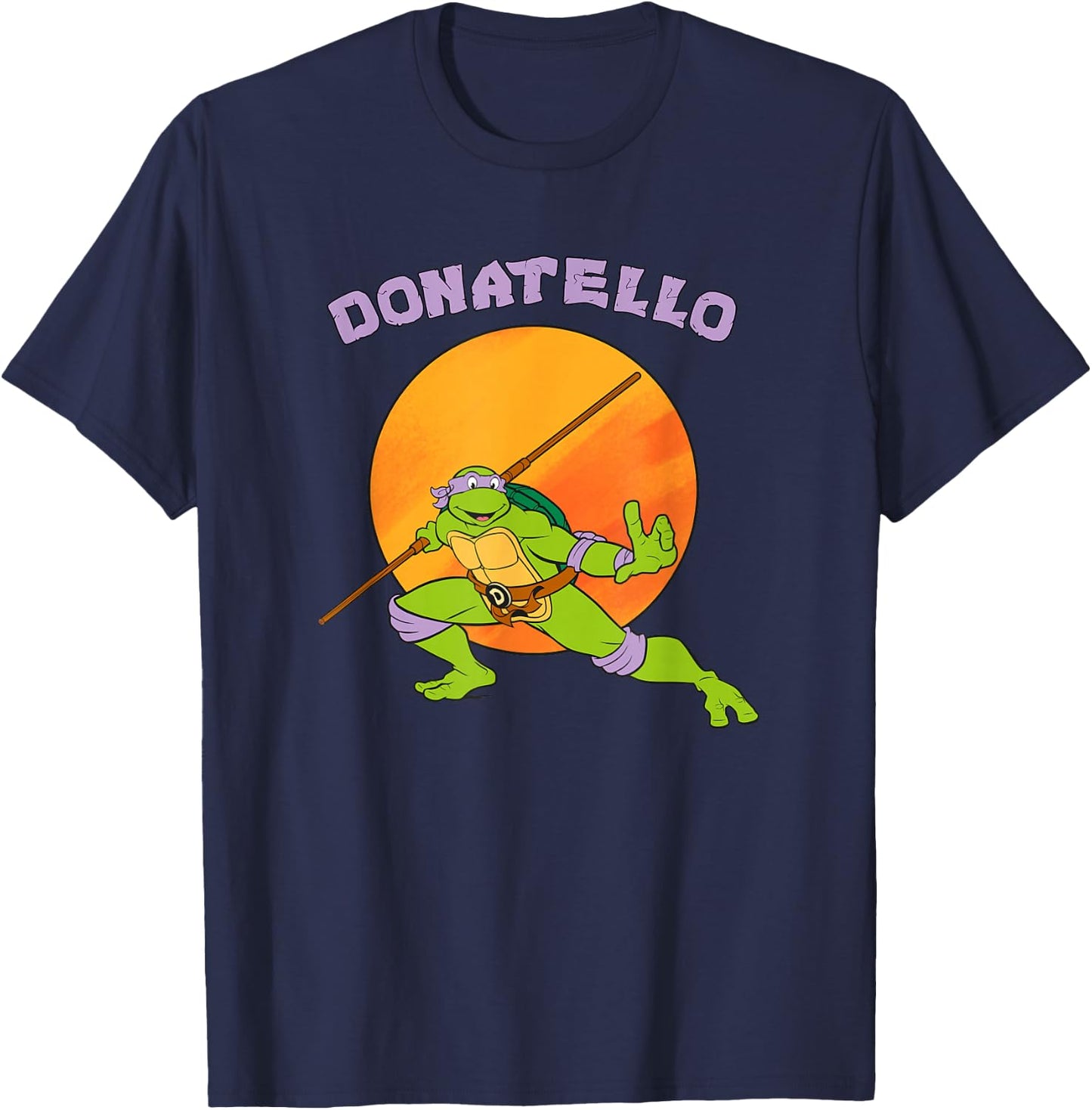 Donatello Standing Ready T-Shirt - T-Shirt | Navy