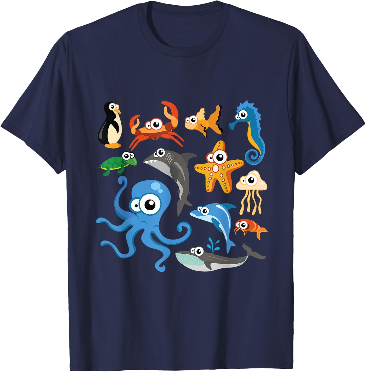 Sea animal shirt for kids, Sea animal costume , men T-Shirt - T-Shirt | Navy