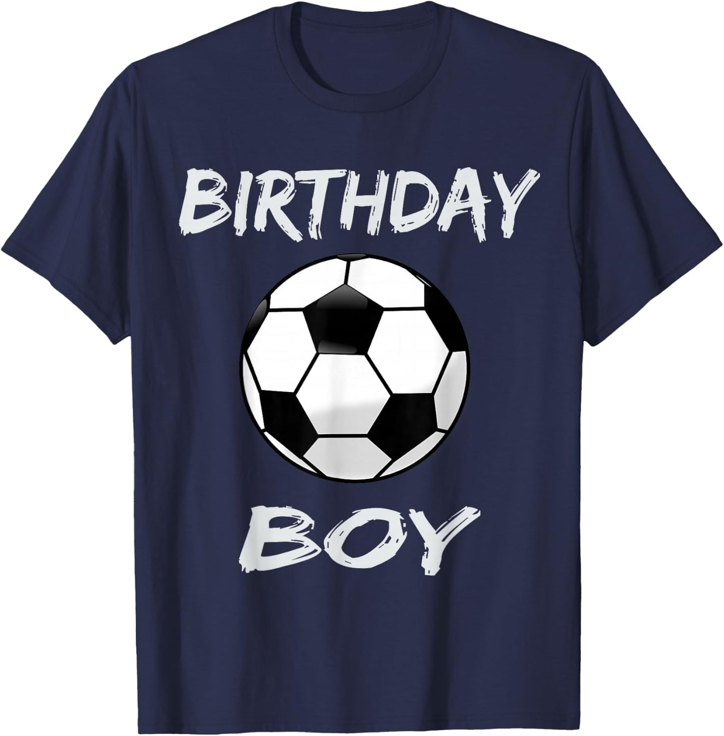 Soccer Birthday Boy , Soccer Theme Birthday Party T-Shirt - T-Shirt | Navy