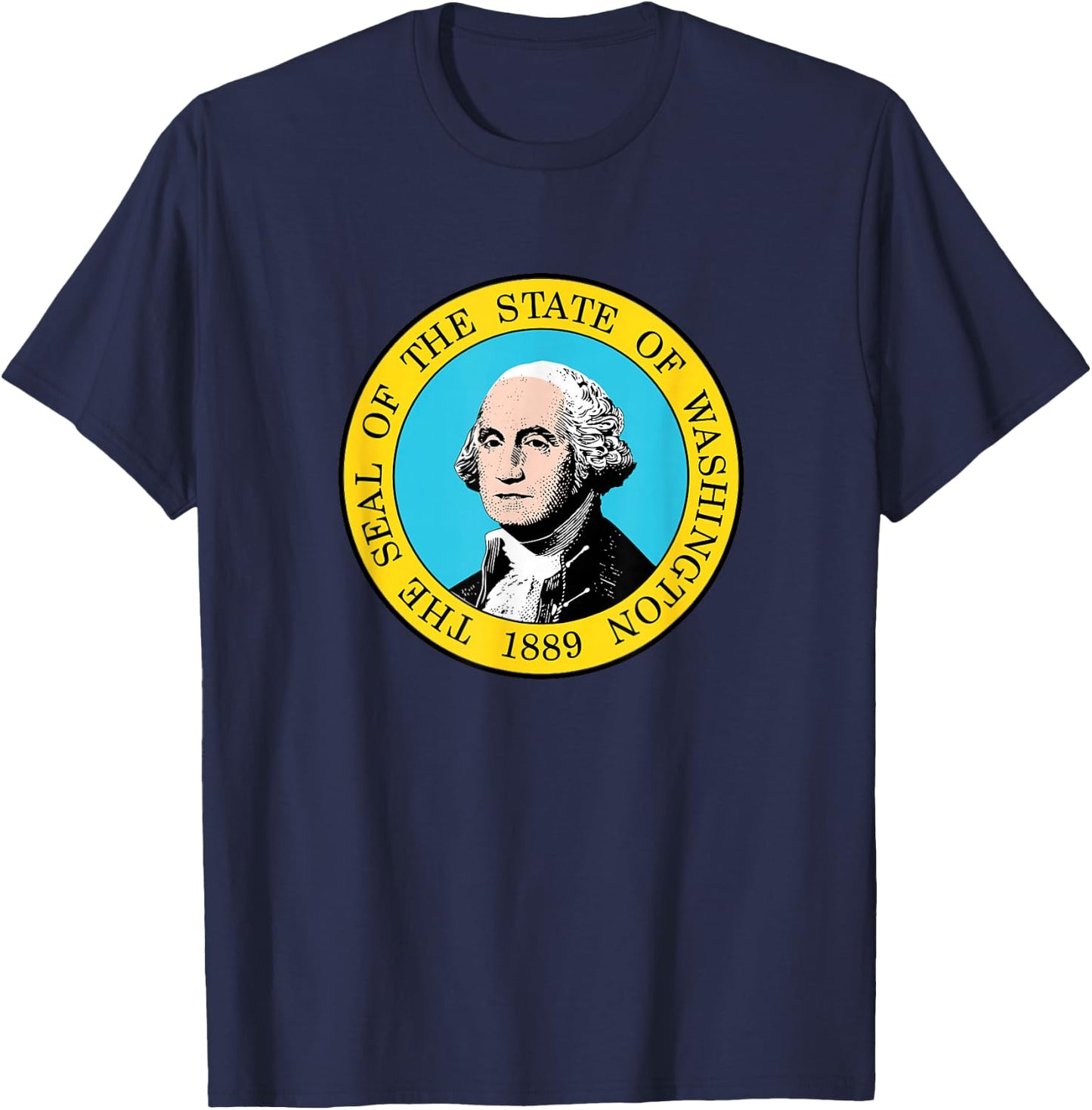 Washington State Flag T-Shirt - T-Shirt | Navy